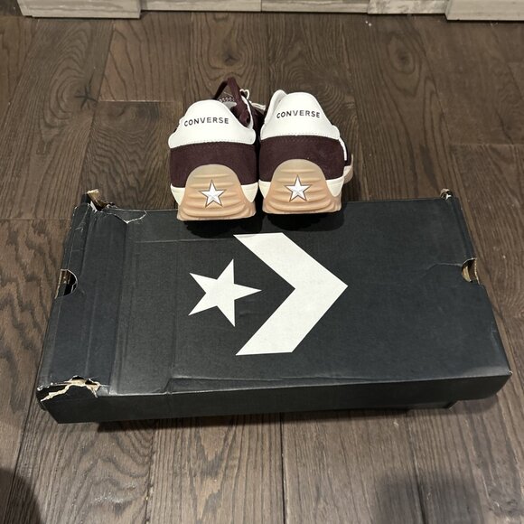 Converse Run Star Trainer Ox Sneakers Men's Size 10.5 Bloodstone/ Egret A13360C - Picture 5 of 7